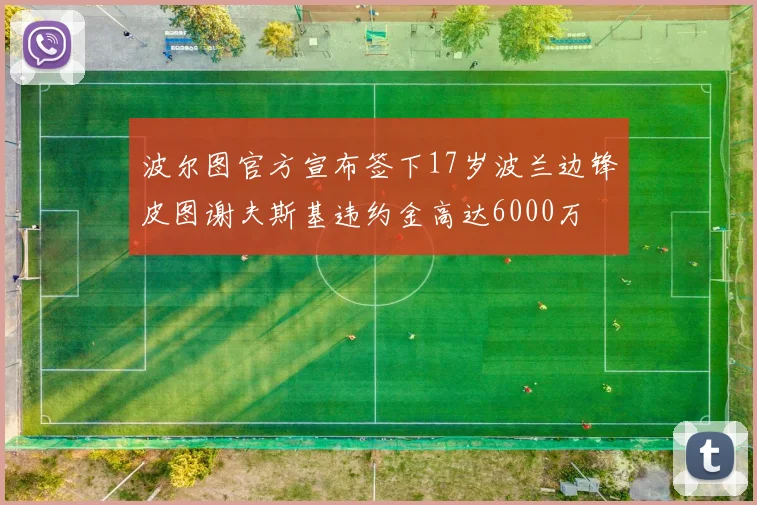 波尔图官方宣布签下17岁波兰边锋皮图谢夫斯基违约金高达6000万